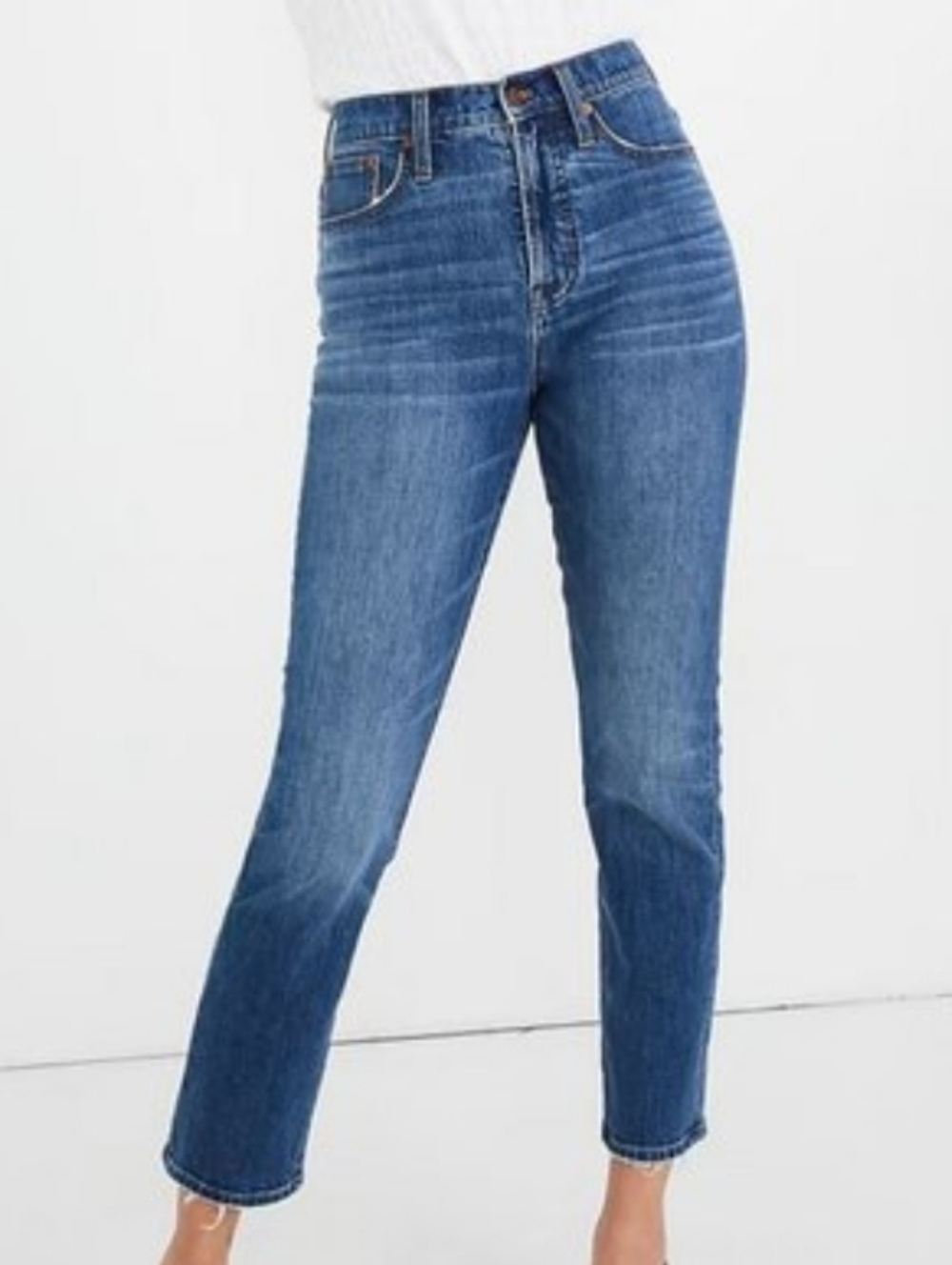 Madewell High-Rise Vintage Crop Jeans in Medium Wash - Size 24